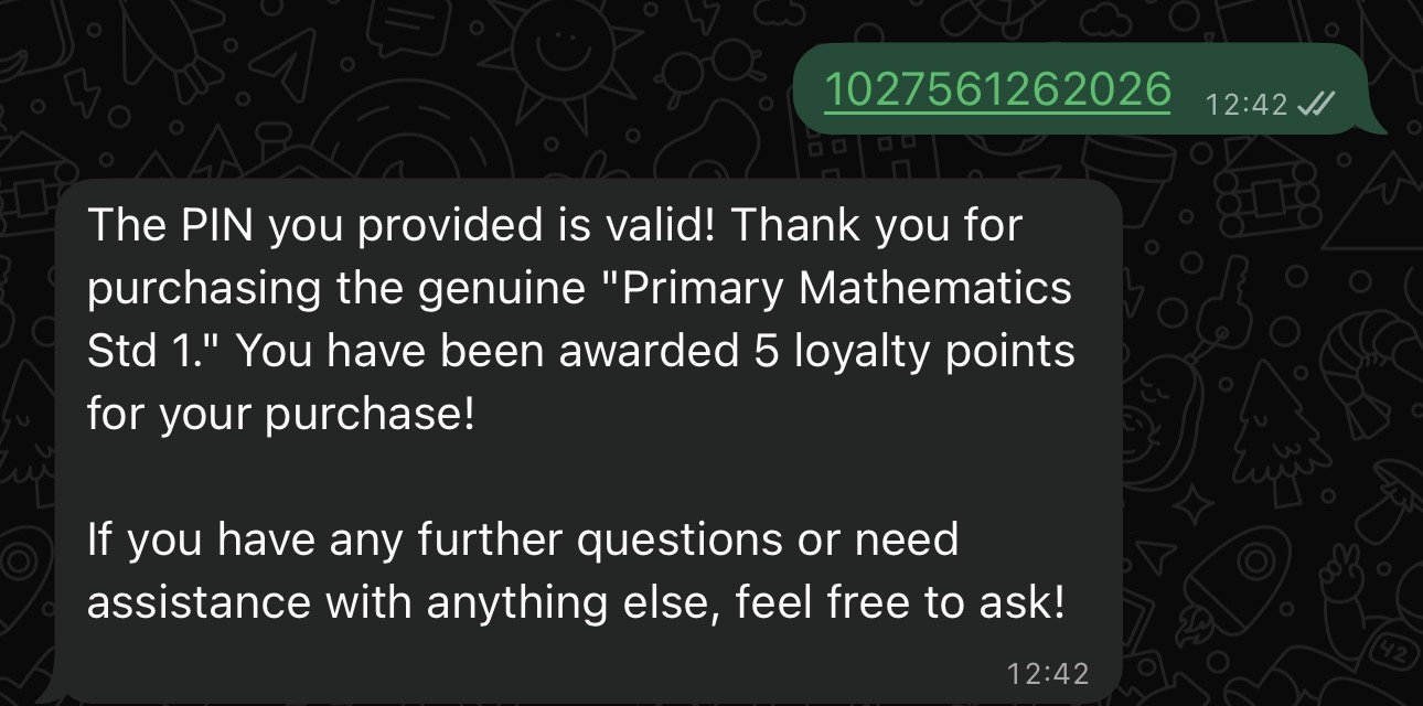 WhatsApp Bot - Real book response